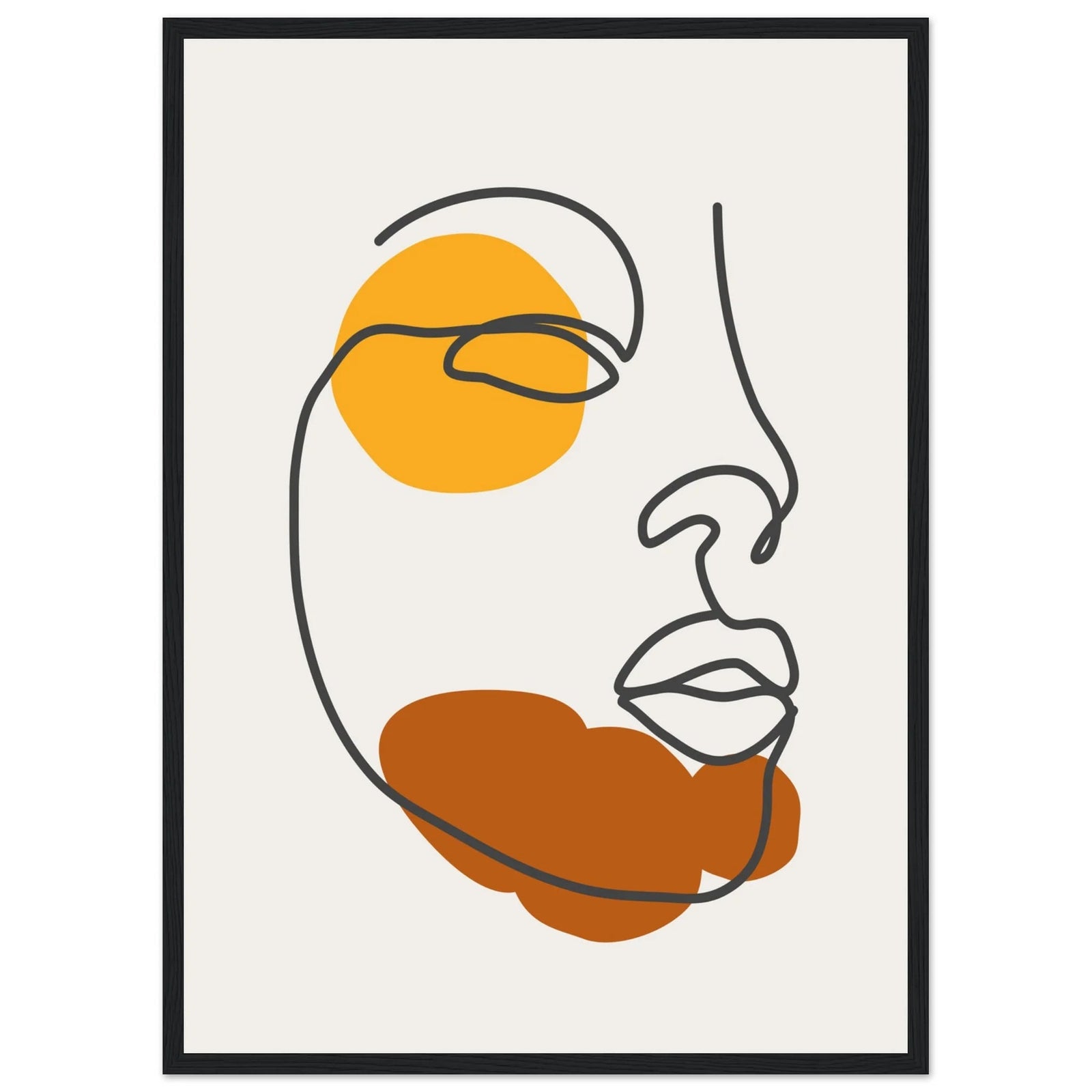 Tableau Minimaliste Visage Abstrait - The Art Avenue