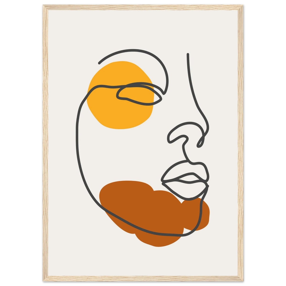Tableau Minimaliste Visage Abstrait - The Art Avenue