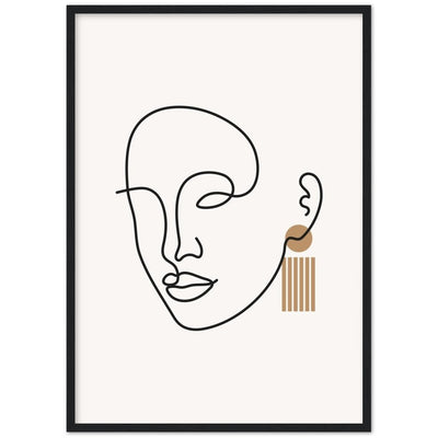 Tableau Minimaliste Visage Femme - The Art Avenue