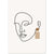 Tableau Minimaliste Visage Femme - The Art Avenue