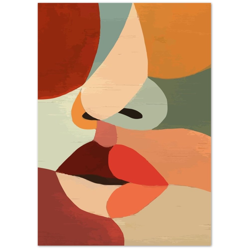 Tableau Minimaliste Visage Peinture - The Art Avenue