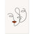 Tableau Minimaliste Visages - The Art Avenue