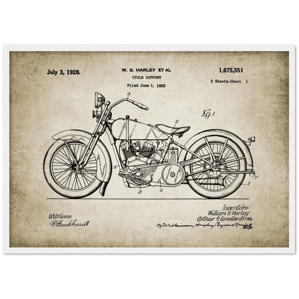 Tableau Moto Vintage - The Art Avenue