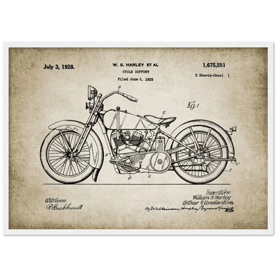 Tableau Moto Vintage - The Art Avenue