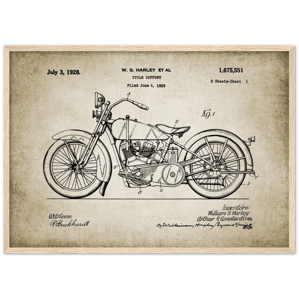 Tableau Moto Vintage | Atelier Impérial Tableau Moto Vintage | Atelier Impérial