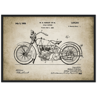 Tableau Moto Vintage - The Art Avenue