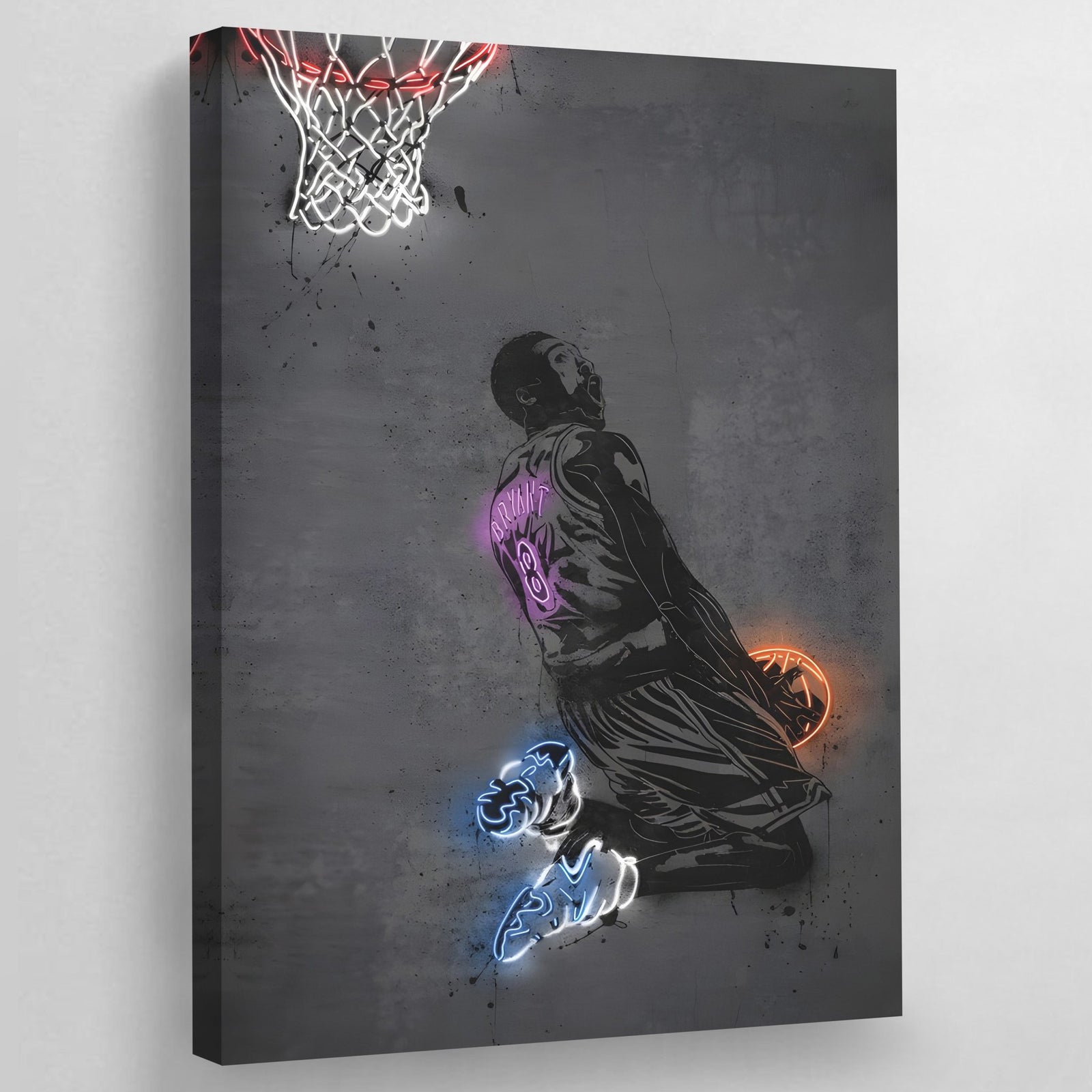 Tableau Neon Kobe Bryant - The Art Avenue