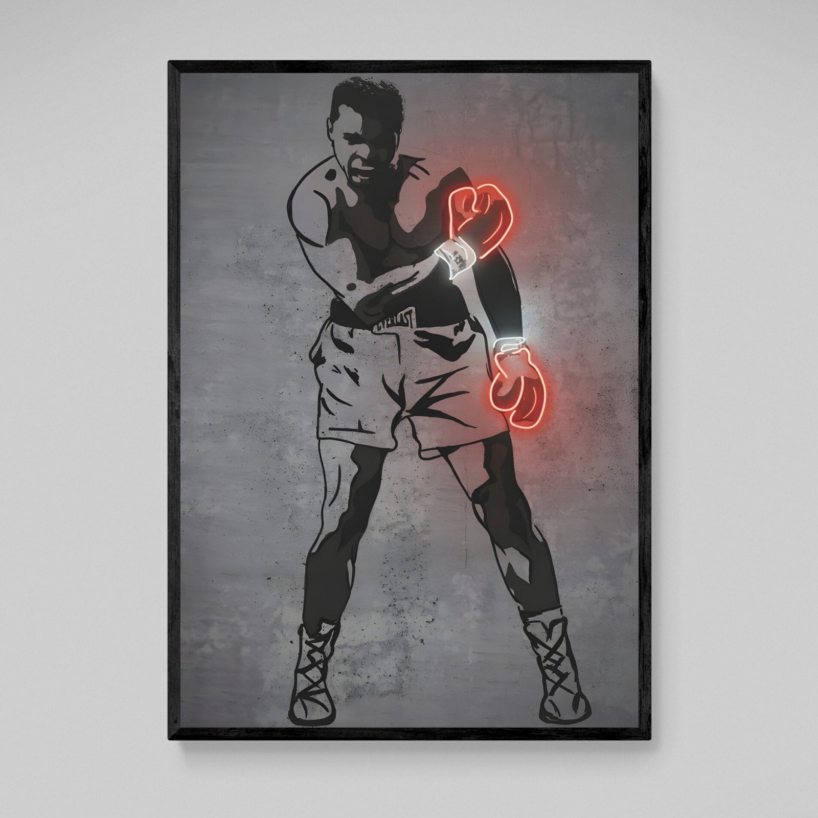Tableau Neon Mohamed Ali - The Art Avenue