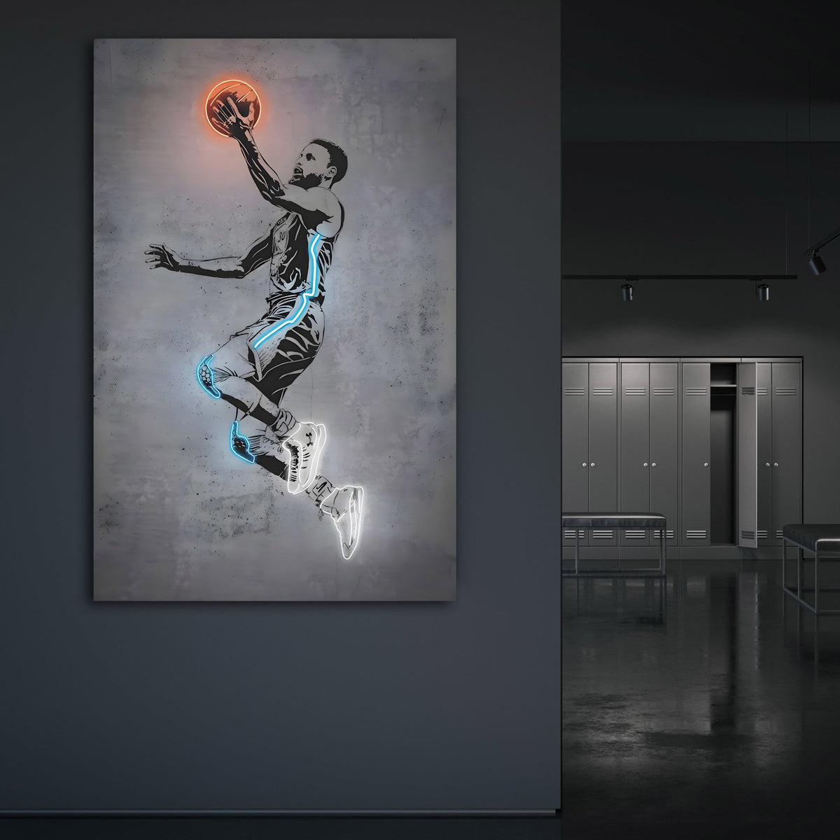 Tableau Neon Stephen Curry - The Art Avenue