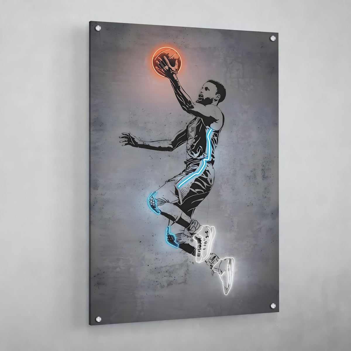Tableau Neon Stephen Curry - The Art Avenue