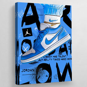Tableau Nike Air Jordan Bleu - The Art Avenue