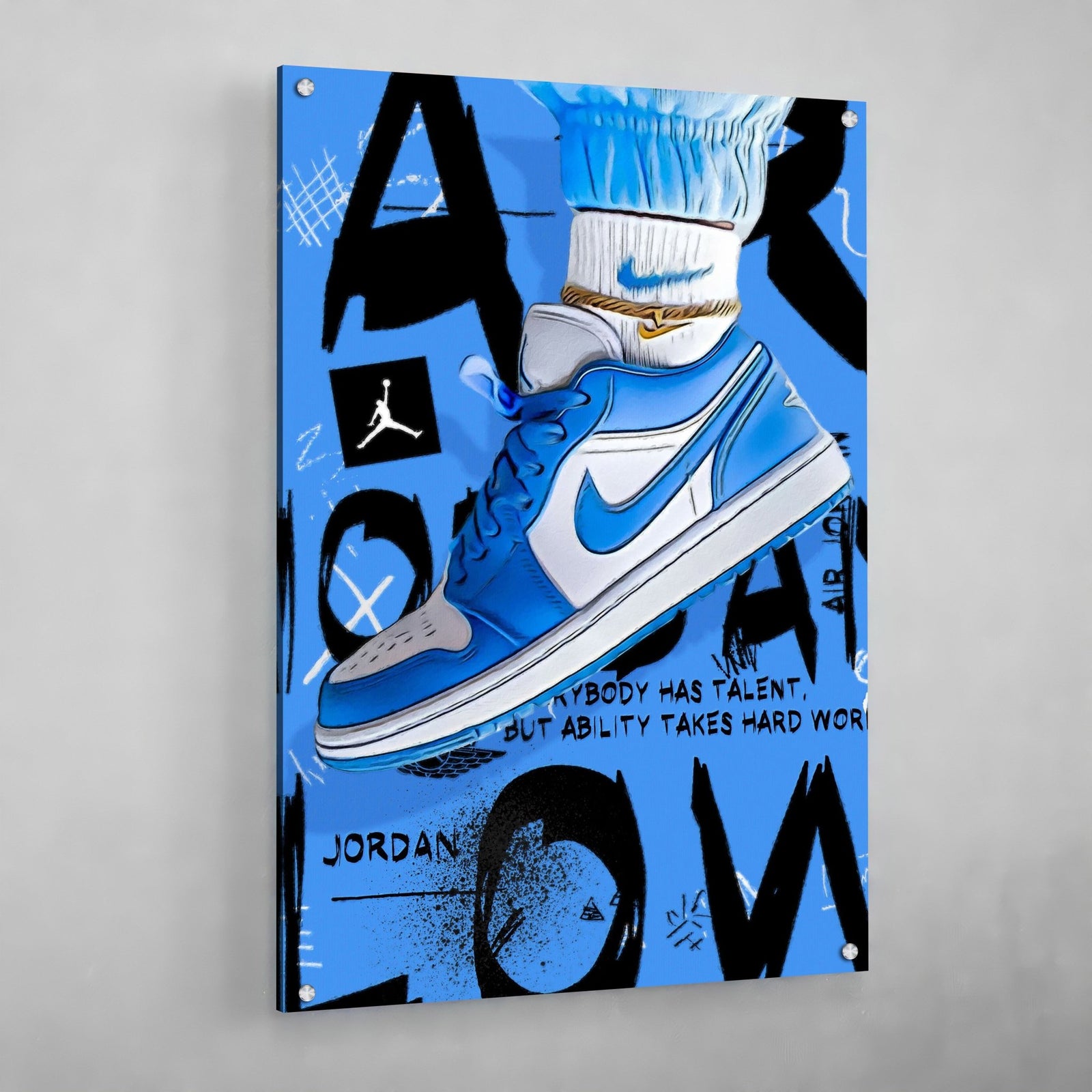 Tableau Nike Air Jordan Bleu - The Art Avenue