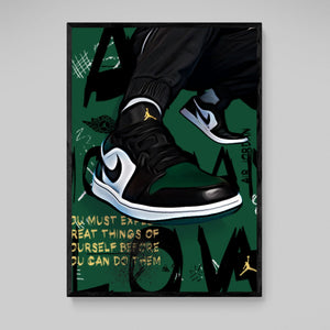 Tableau Nike Air Jordan Kaki - The Art Avenue