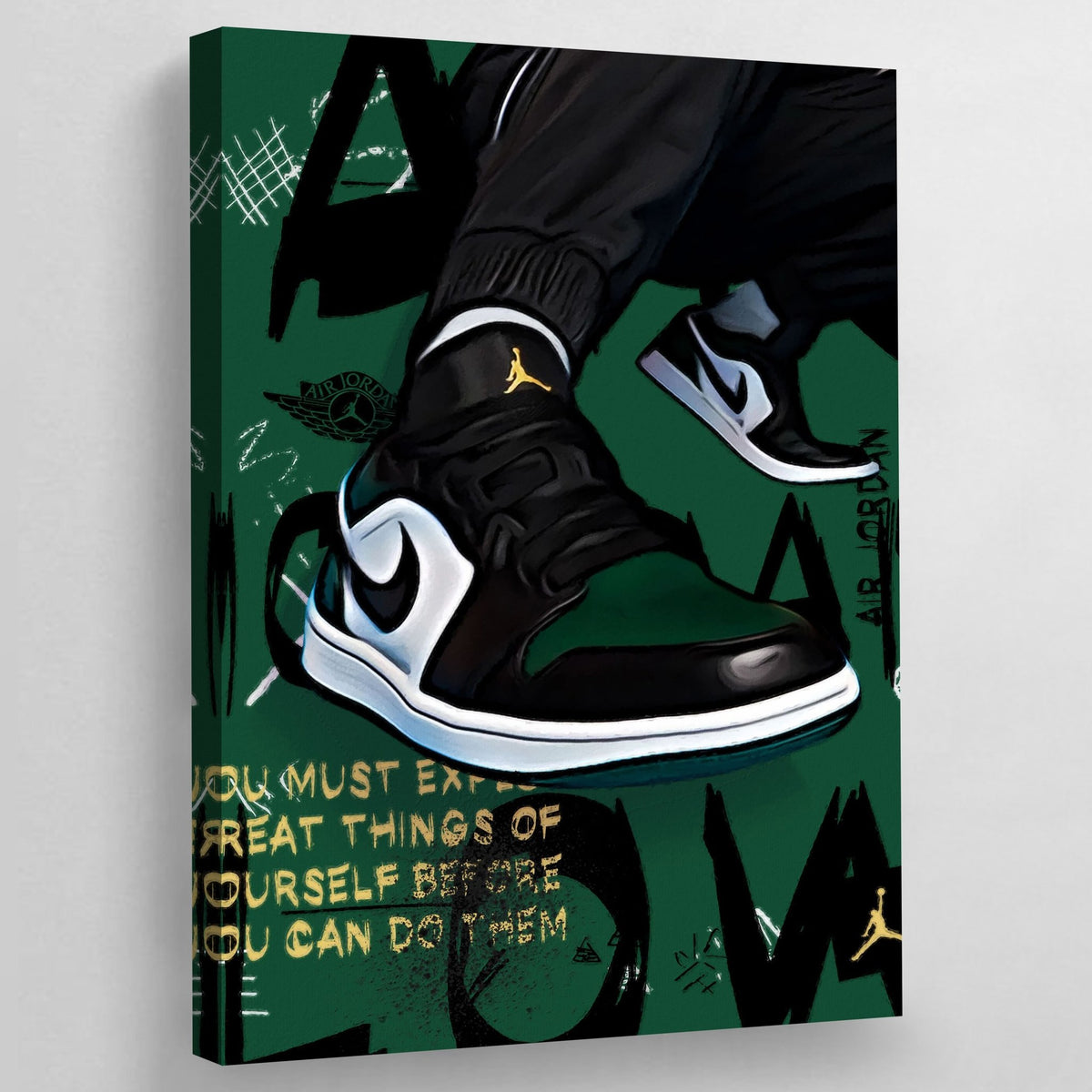 Tableau Nike Air Jordan Kaki - The Art Avenue