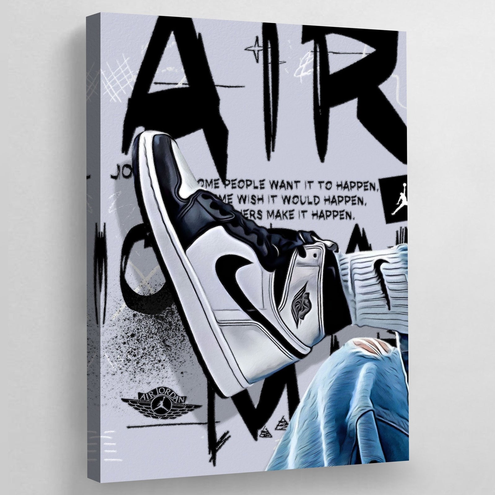 Tableau Nike Air Jordan Noir - The Art Avenue