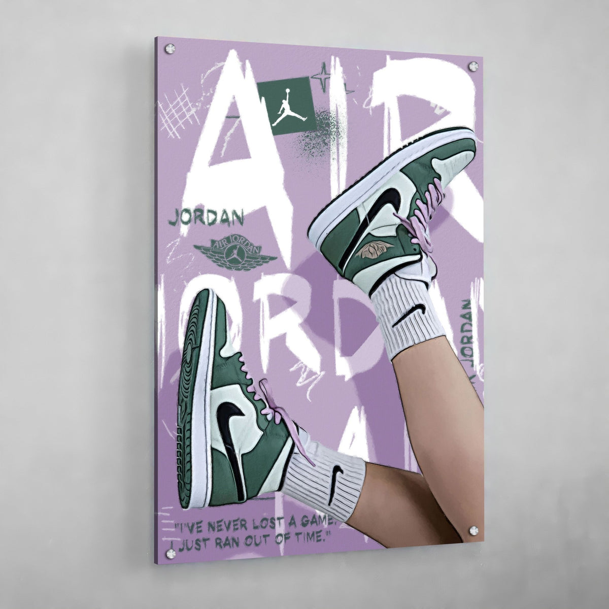 Tableau Nike Air Jordan Vert - The Art Avenue