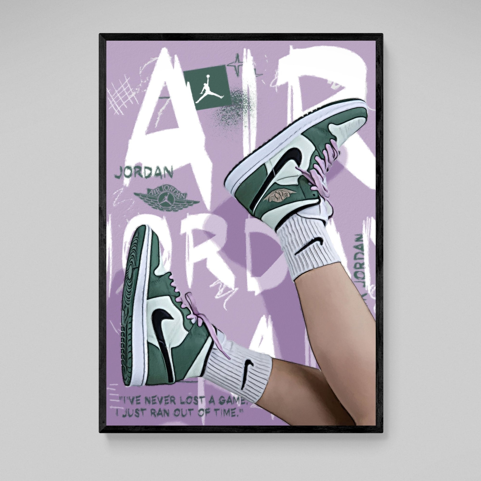 Tableau Nike Air Jordan Vert - The Art Avenue