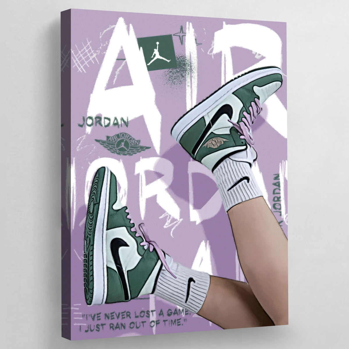 Tableau Nike Air Jordan Vert - The Art Avenue