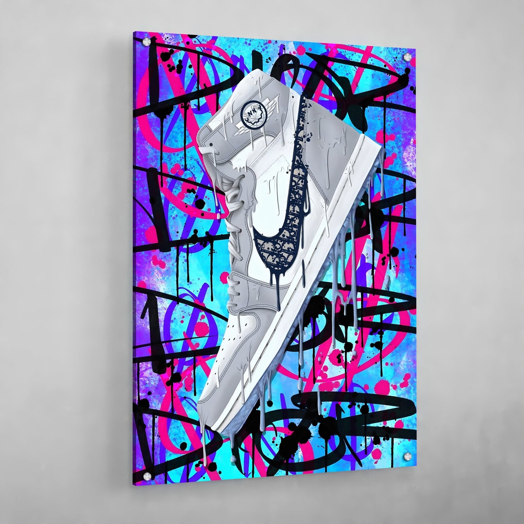 Tableau Nike Dior Jordan - The Art Avenue