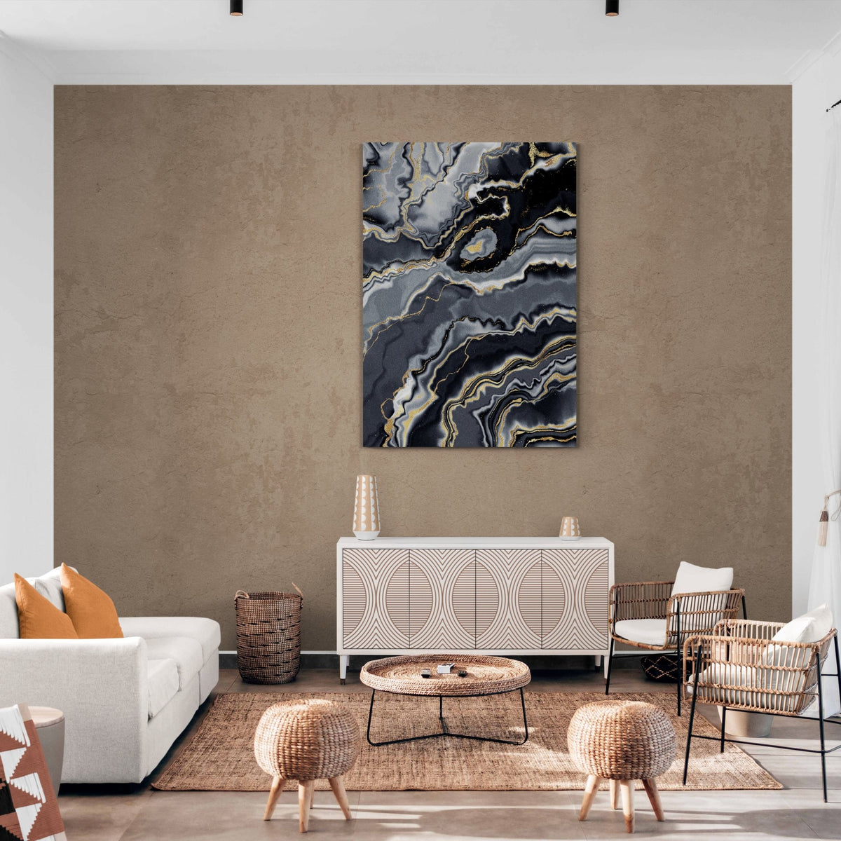Tableau Noir Marbre Doré - The Art Avenue