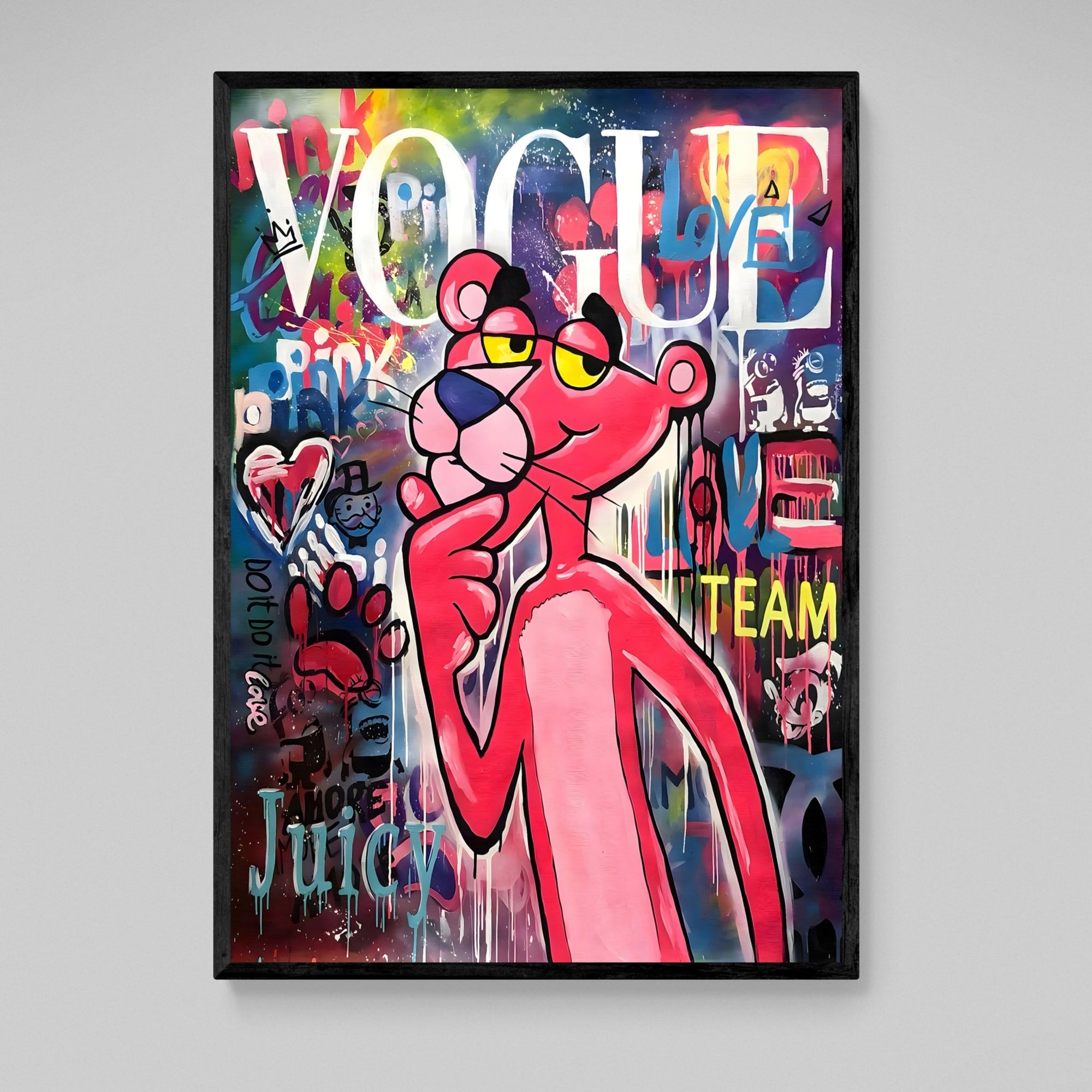 Tableau Panthère Rose - The Art Avenue