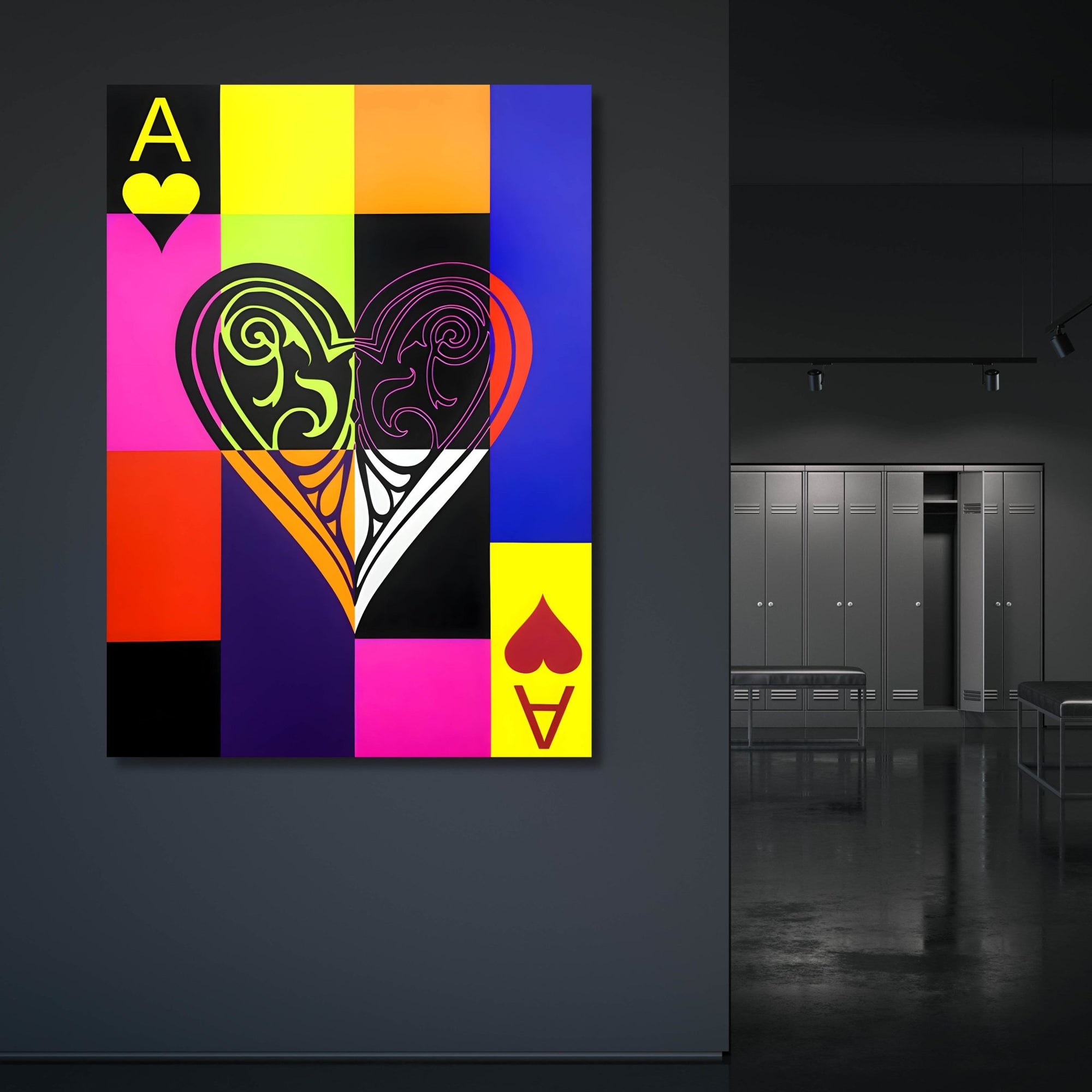 Tableau Pop Art As De Coeur - The Art Avenue