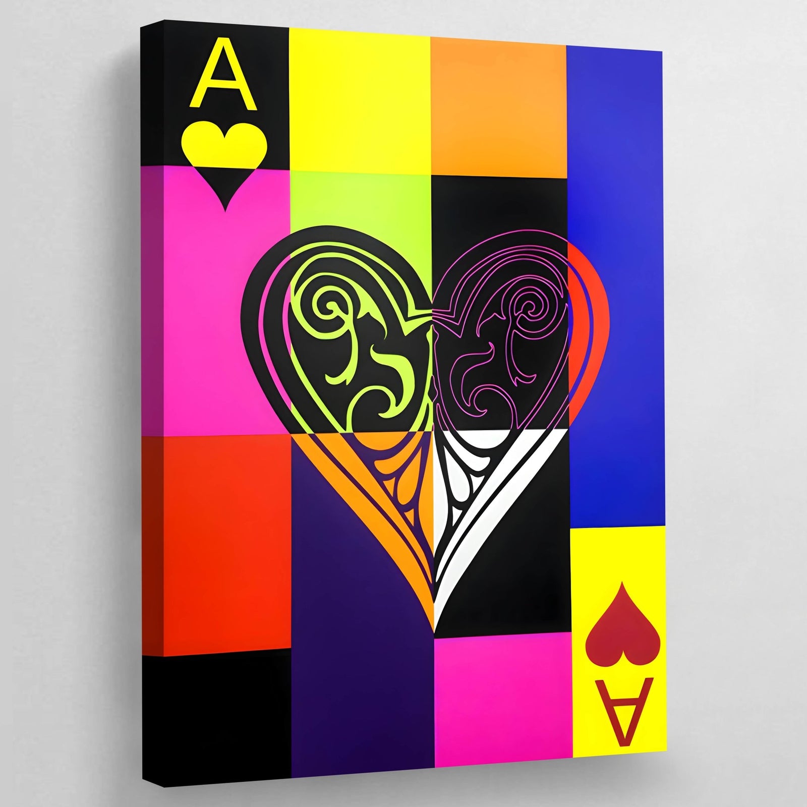 Tableau Pop Art As De Coeur - The Art Avenue