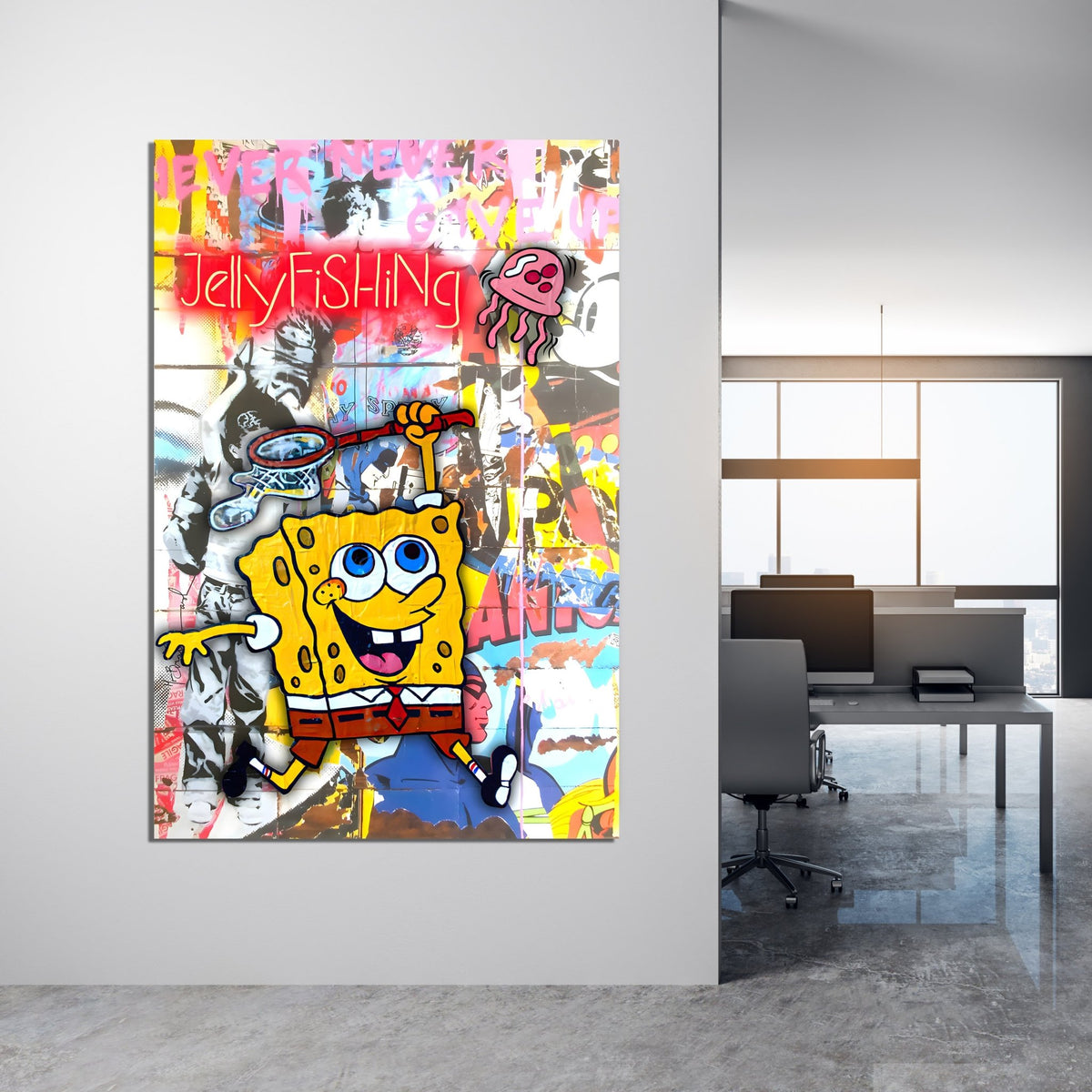Tableau Pop Art Bob L'Éponge - The Art Avenue