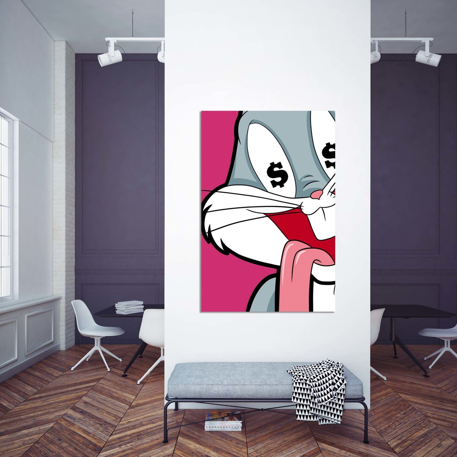 Tableau Pop Art Bugs Bunny - The Art Avenue