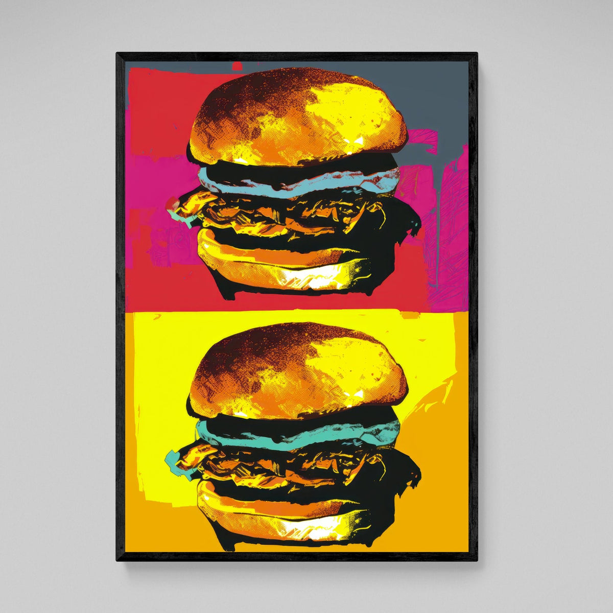 Tableau Pop Art Burgers - The Art Avenue