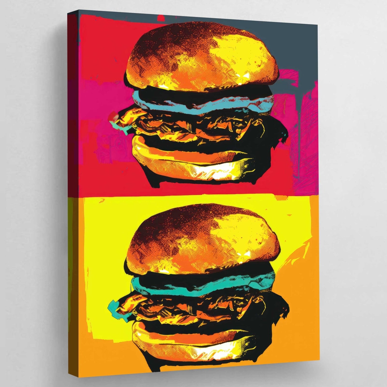 Tableau Pop Art Burgers - The Art Avenue