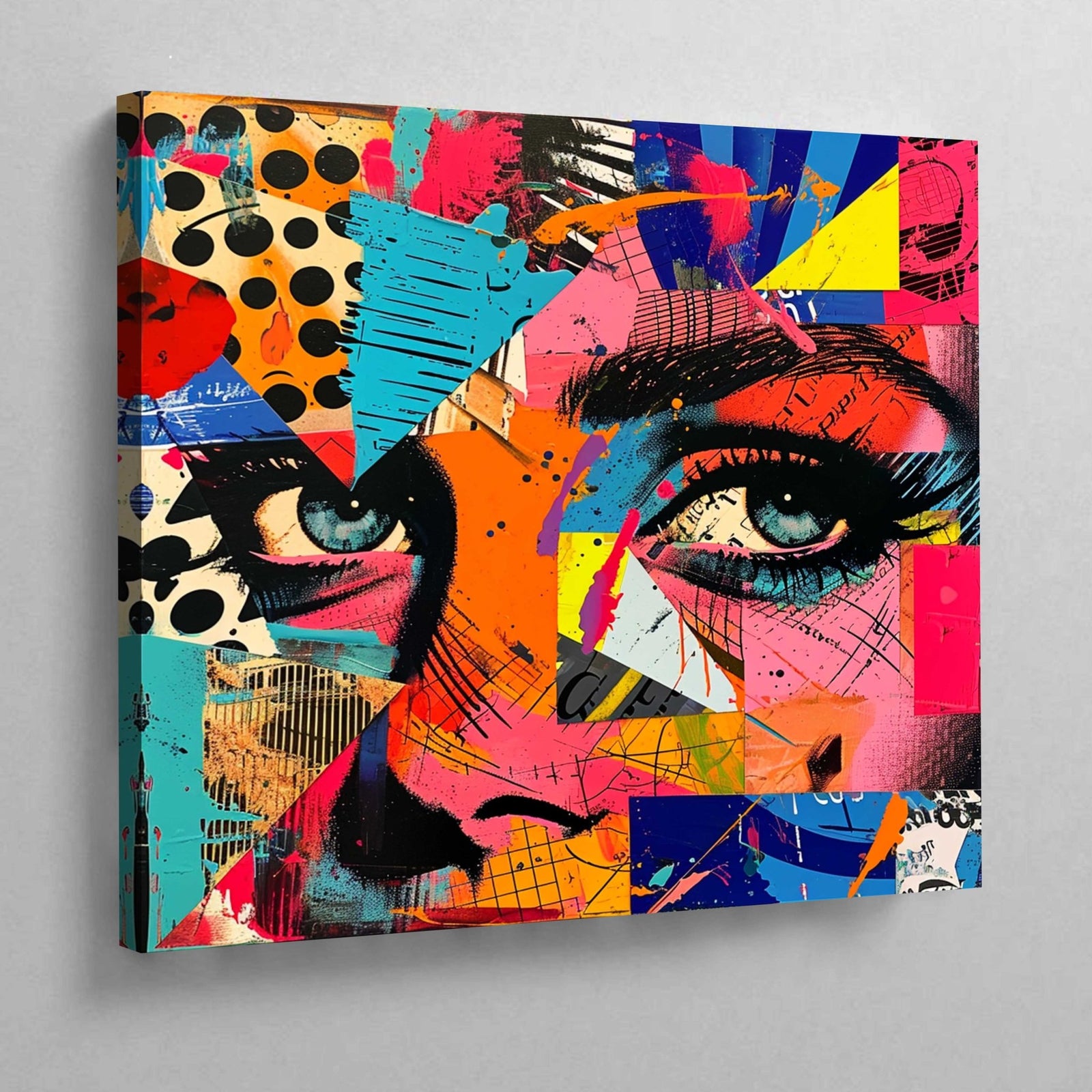 Tableau Pop Art Collage Femme - The Art Avenue