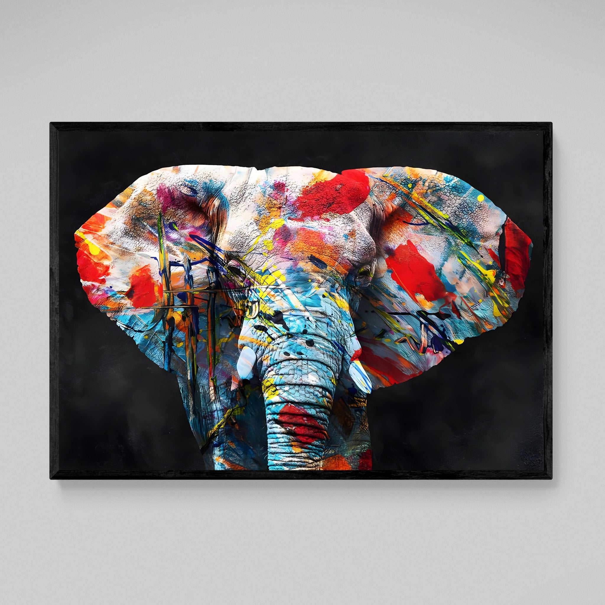 Tableaux décoratifs muraux – composition Forex – Eléphant perché