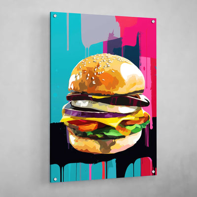 Tableau Pop Art Hamburger - The Art Avenue