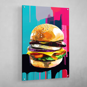 Tableau Pop Art Hamburger - The Art Avenue