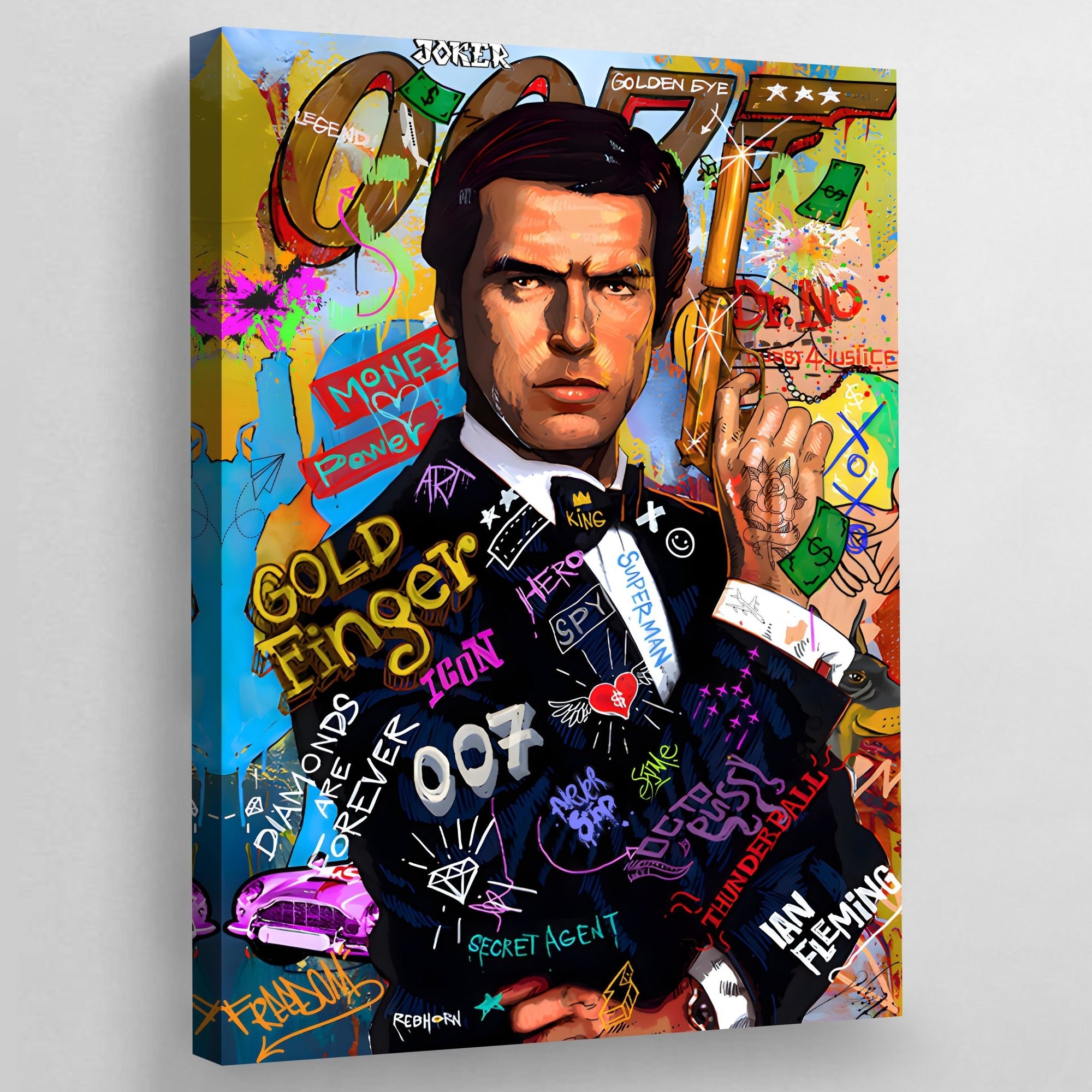 Tableau Pop Art James Bond - The Art Avenue