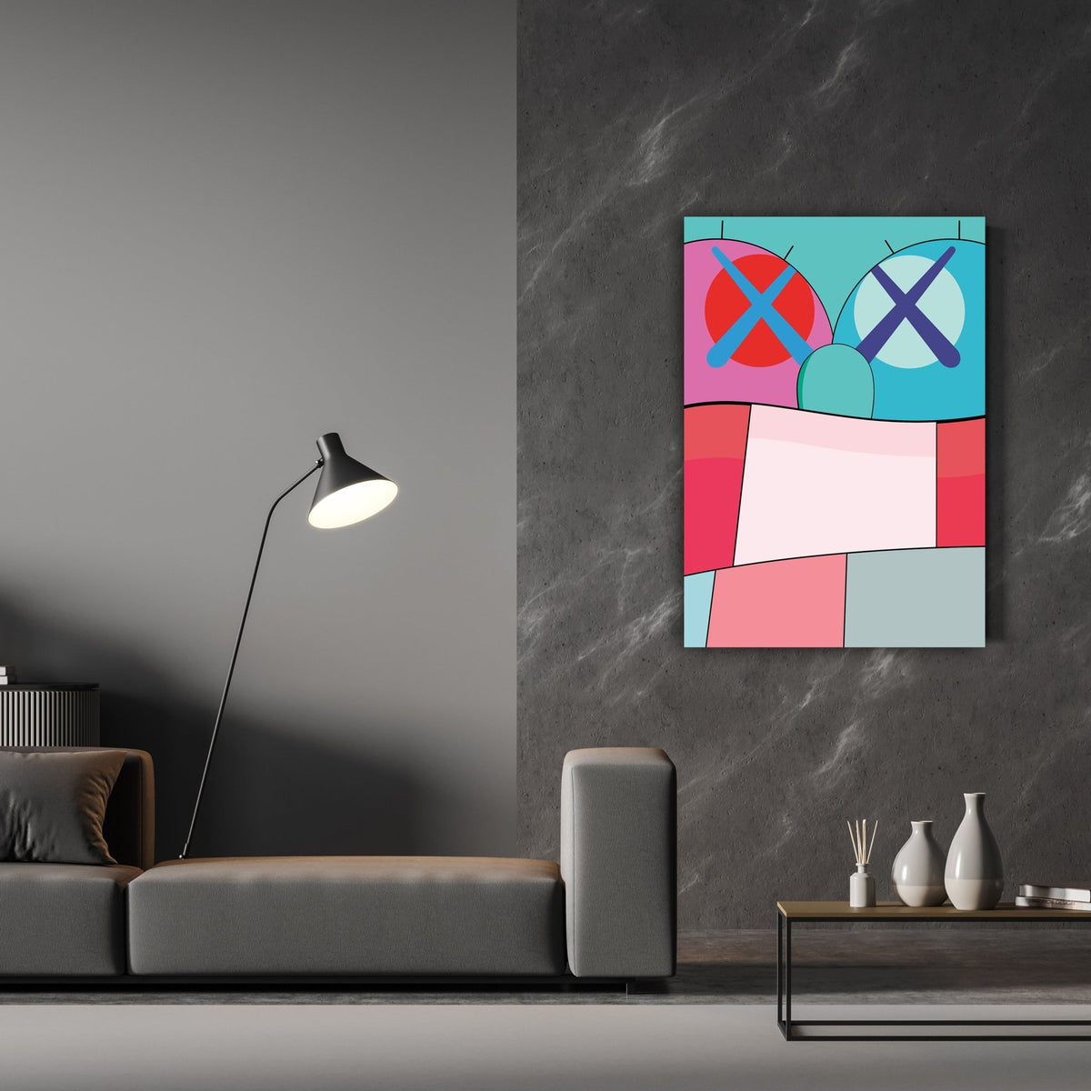 Tableau Pop Art Kaws - The Art Avenue