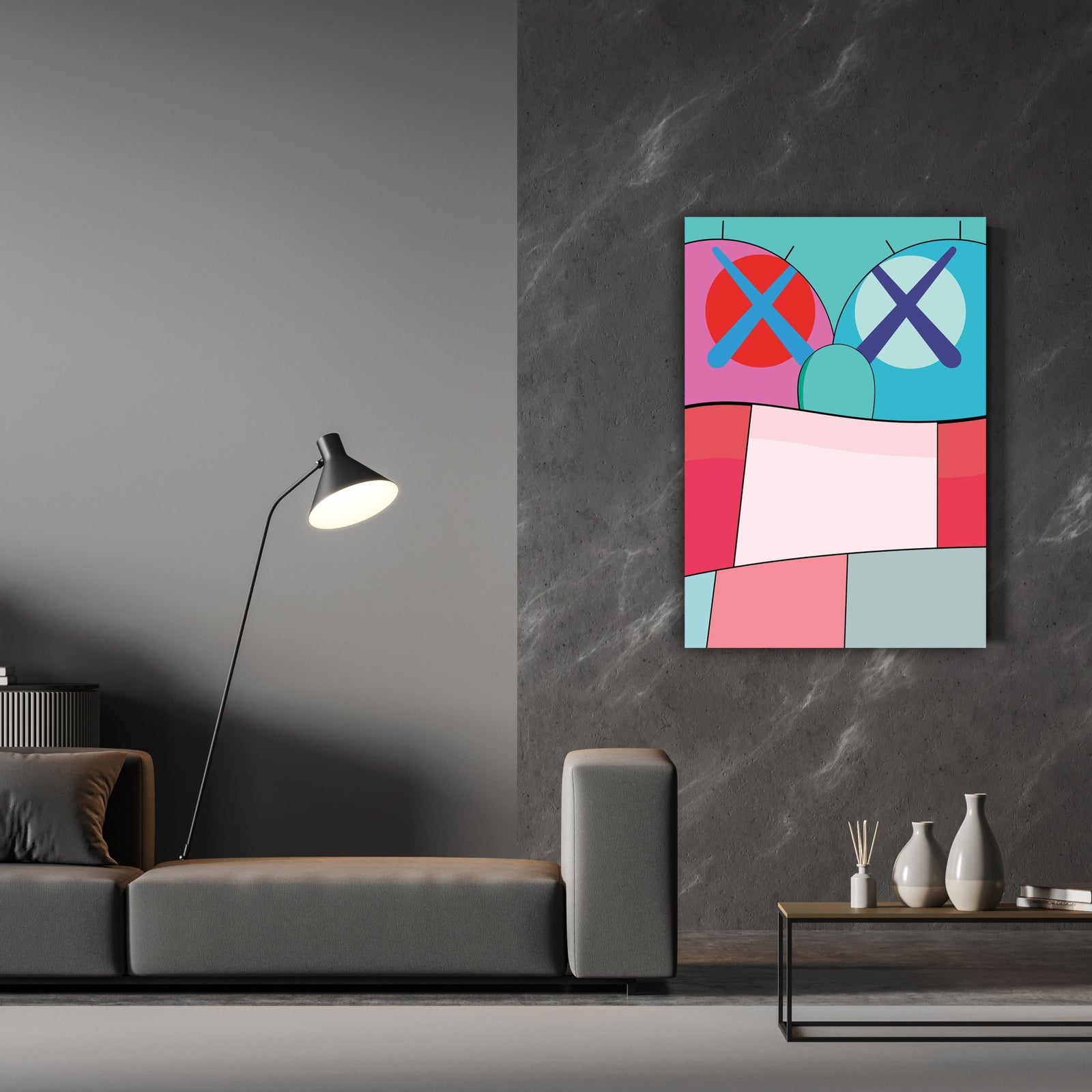 Tableau Pop Art Kaws - The Art Avenue