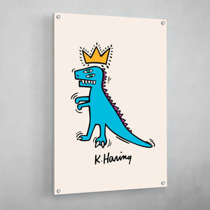 Tableau Pop Art Keith Haring Dinosaure - The Art Avenue