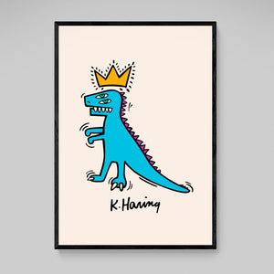 Tableau Pop Art Keith Haring Dinosaure - The Art Avenue