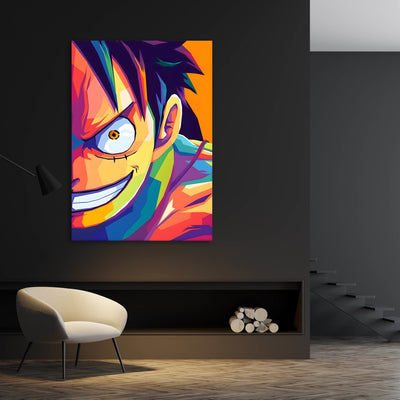 Tableau Pop Art Luffy - The Art Avenue