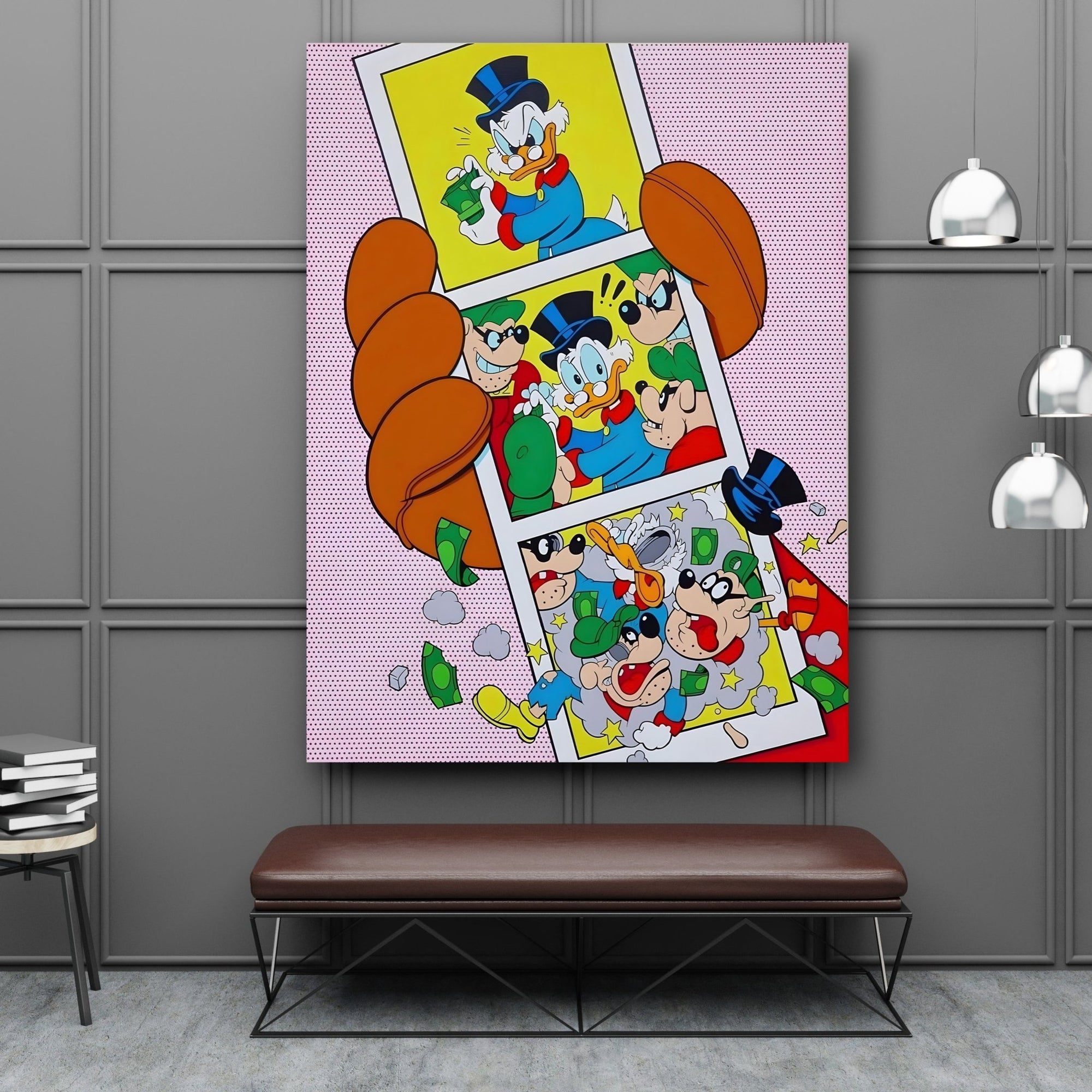 Tableau Décoratif Pop Art Picsou & Donald Tableau Décoratif Pop Art Picsou & Donald