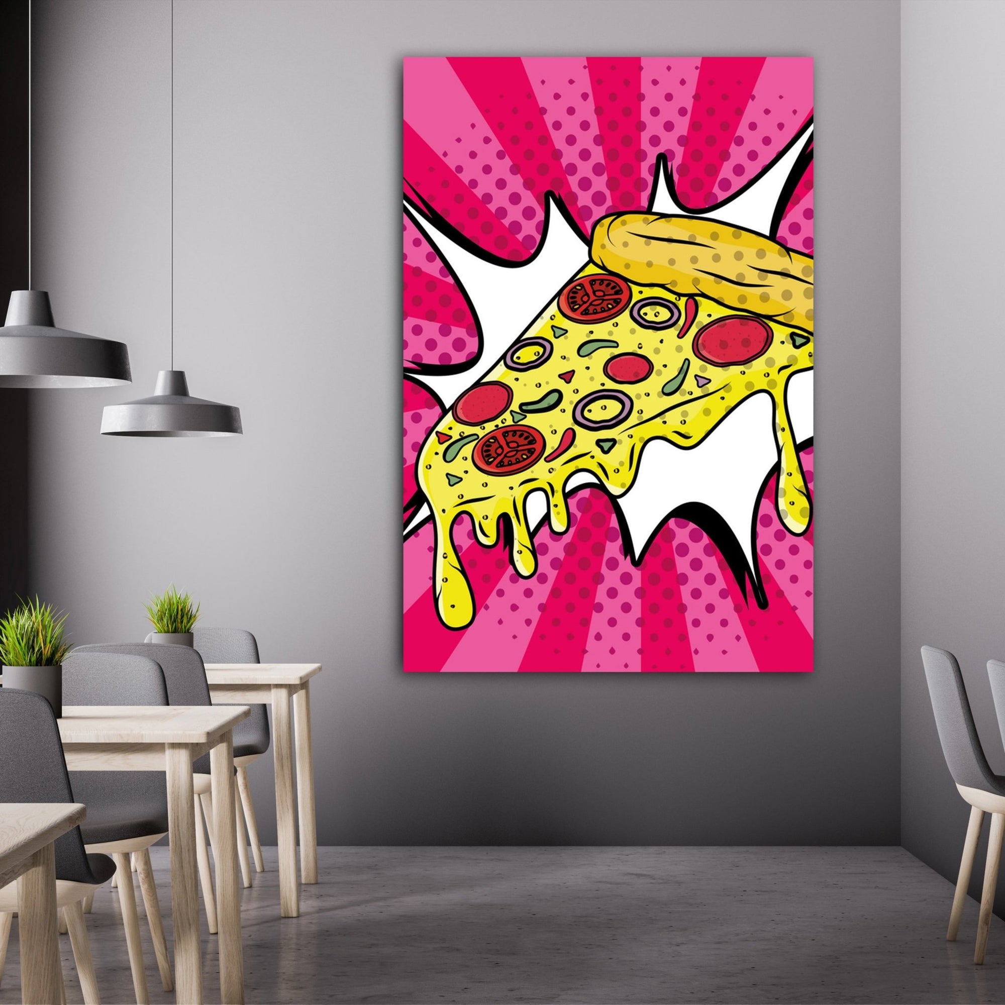 Tableau Pop Art Pizza - The Art Avenue