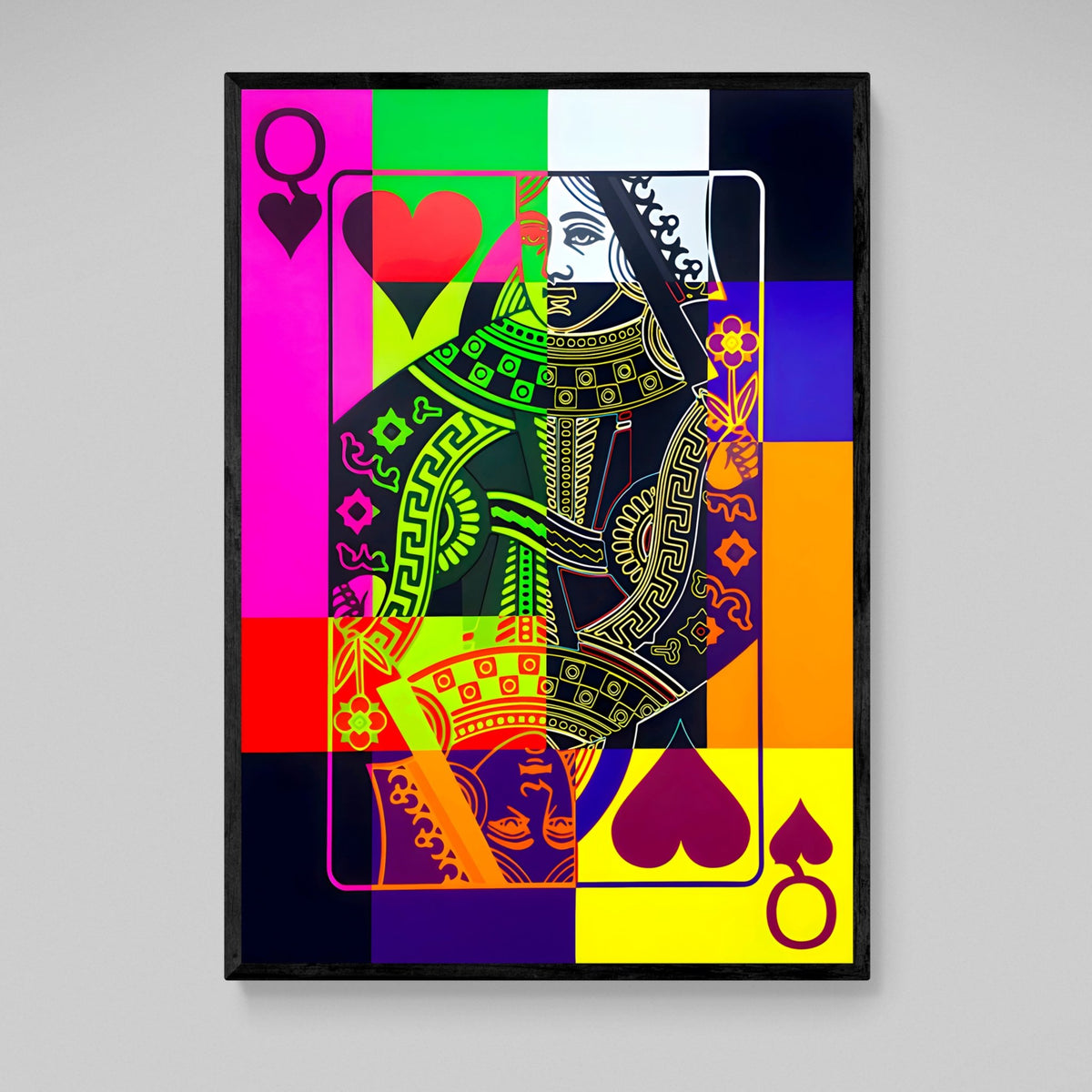 Tableau Pop Art Reine De Coeur - The Art Avenue