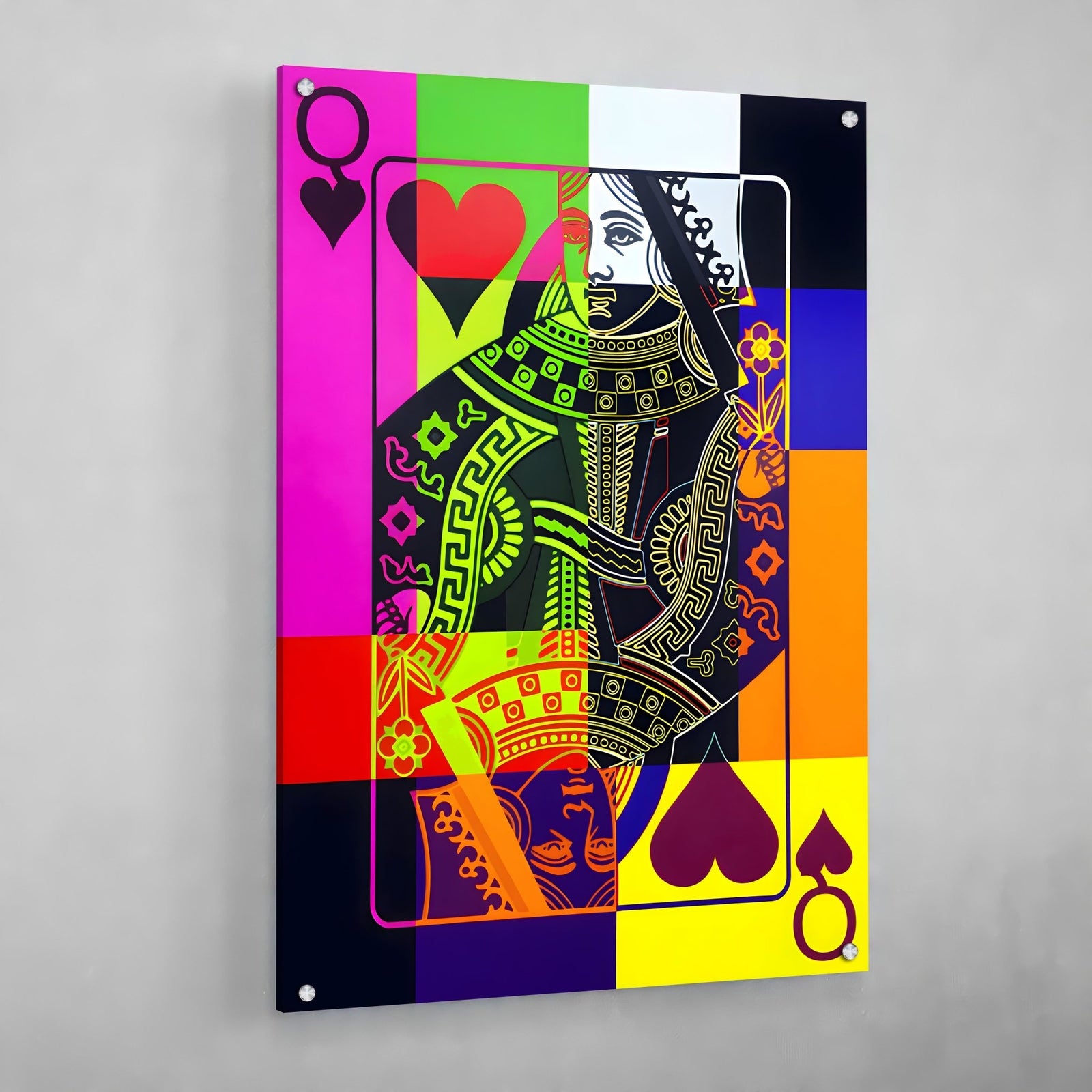 Tableau Pop Art Reine De Coeur - The Art Avenue