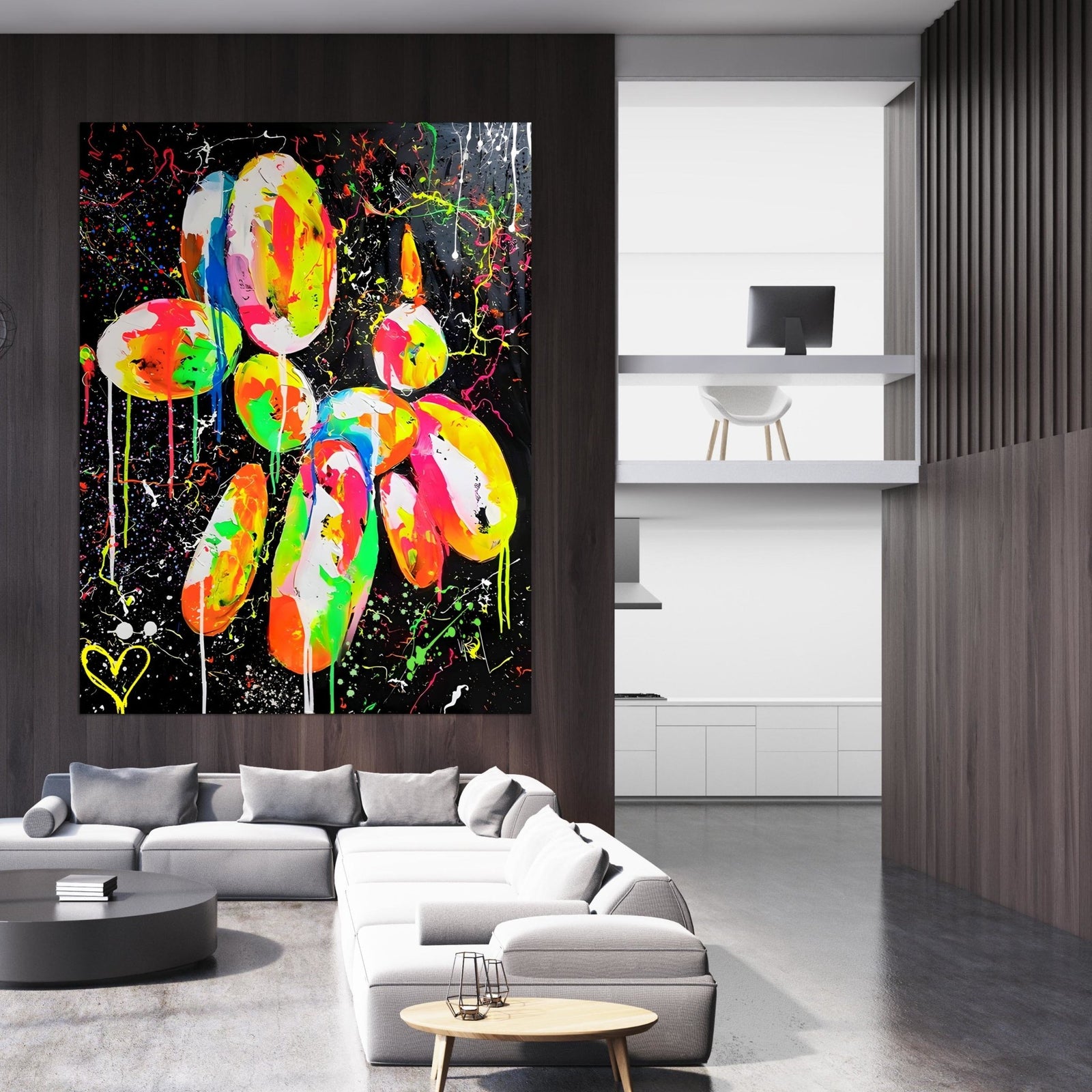 Tableau Pop Art Sculpture Koons - The Art Avenue