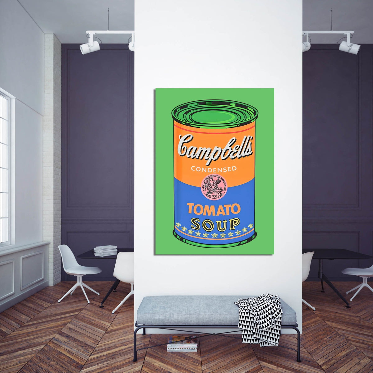 Tableau Pop Art Soupe Campbell Orange - The Art Avenue
