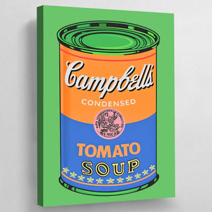 Tableau Pop Art Soupe Campbell Orange - The Art Avenue