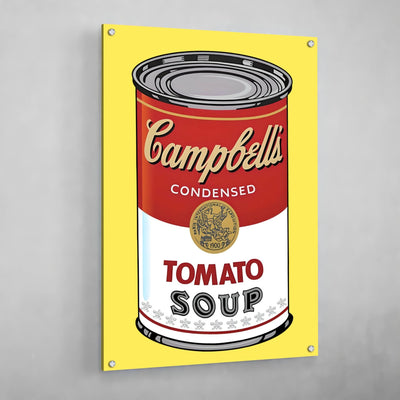 Tableau Pop Art Soupe Campbell Rouge - The Art Avenue