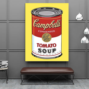 Tableau Pop Art Soupe Campbell Rouge - The Art Avenue